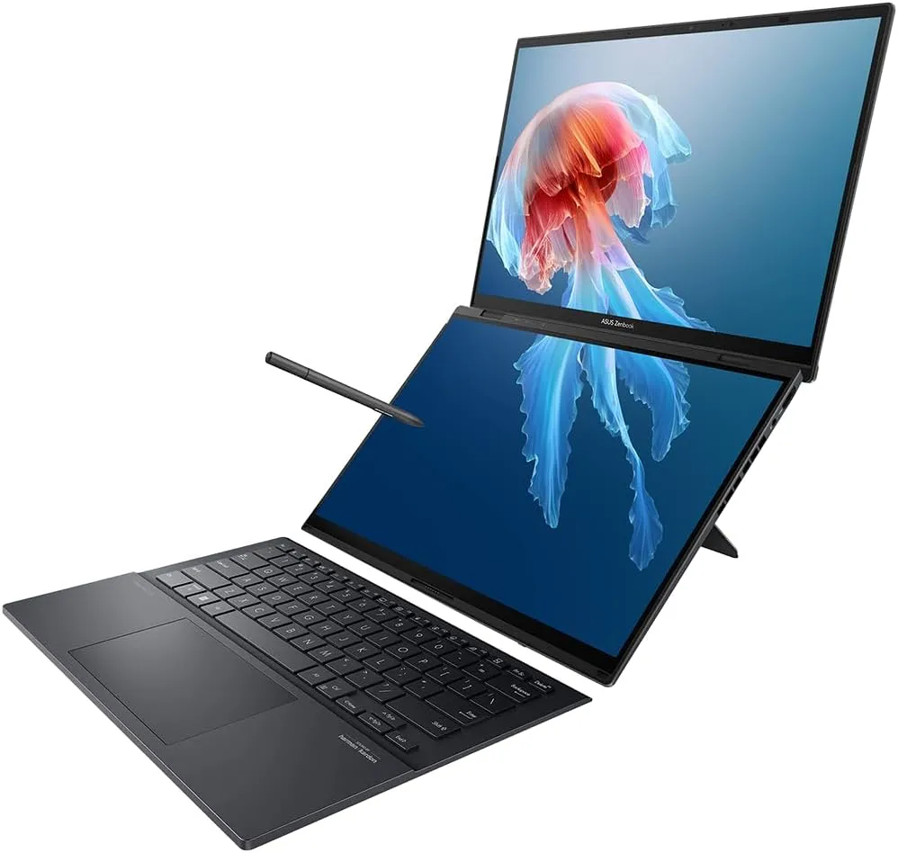 Mavark New Zenbook Duo Dual 14” 3K OLED Touch Screen Laptop Intel Ultra 9 Stylus Pen 2 Years CPS Warranty Win 11 Pro UX8406MA-PS99T (Ultra 9|4TB SSD|32GB RAM)