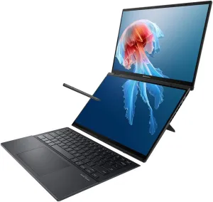 Mavark New Zenbook Duo Dual 14” 3K OLED Touch Screen Laptop Intel Ultra 9 Stylus Pen 2 Years CPS Warranty Win 11 Pro UX8406MA-PS99T (Ultra 9|4TB SSD|32GB RAM)