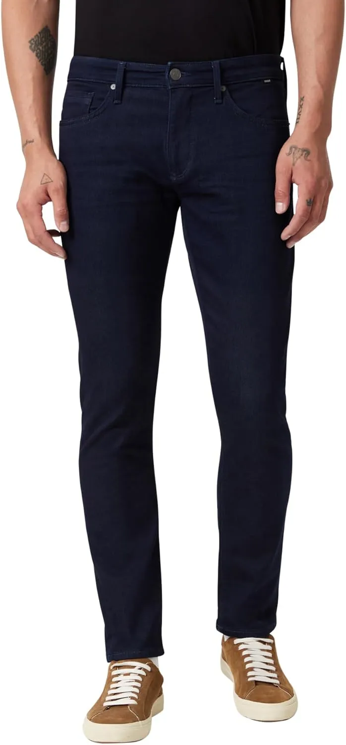 Mavi Men's Jake Mid Rise Skinny Leg Jeans, Rinse Brushed Active Comfort, 36x32