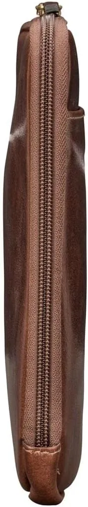 Maxwell Scott - Luxury Leather Tablet Case Cover with Three-Sided Zip - Handmade from Full Grain Hides - The Luzzi