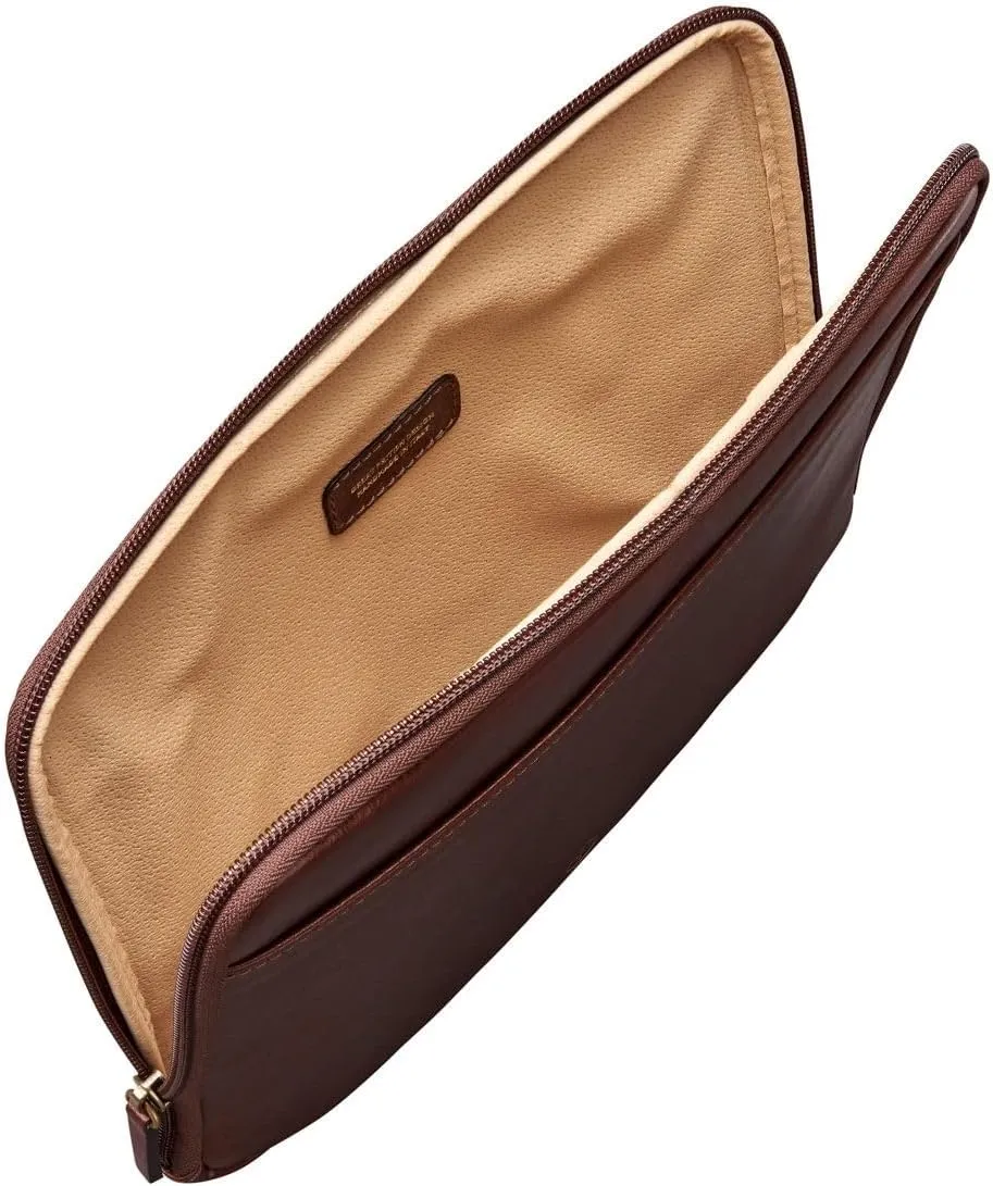 Maxwell Scott - Luxury Leather Tablet Case Cover with Three-Sided Zip - Handmade from Full Grain Hides - The Luzzi