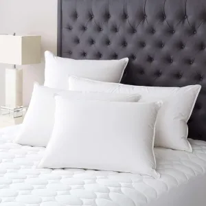 Meditation Down Pillow Firm, Queen Feet, White Solid Pattern