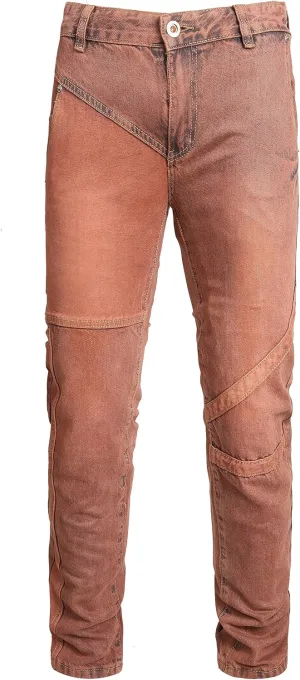Men Ripped Jeans Fashion Slim Fit Traight Distressed Design Skinny Stretch Comfort Flex Waist Denim Pants