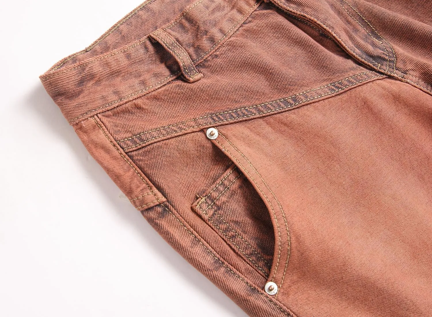 Men Ripped Jeans Fashion Slim Fit Traight Distressed Design Skinny Stretch Comfort Flex Waist Denim Pants