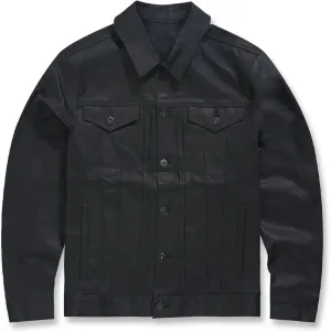 Men Smooth Criminal Denim Jacket (Jet Black)