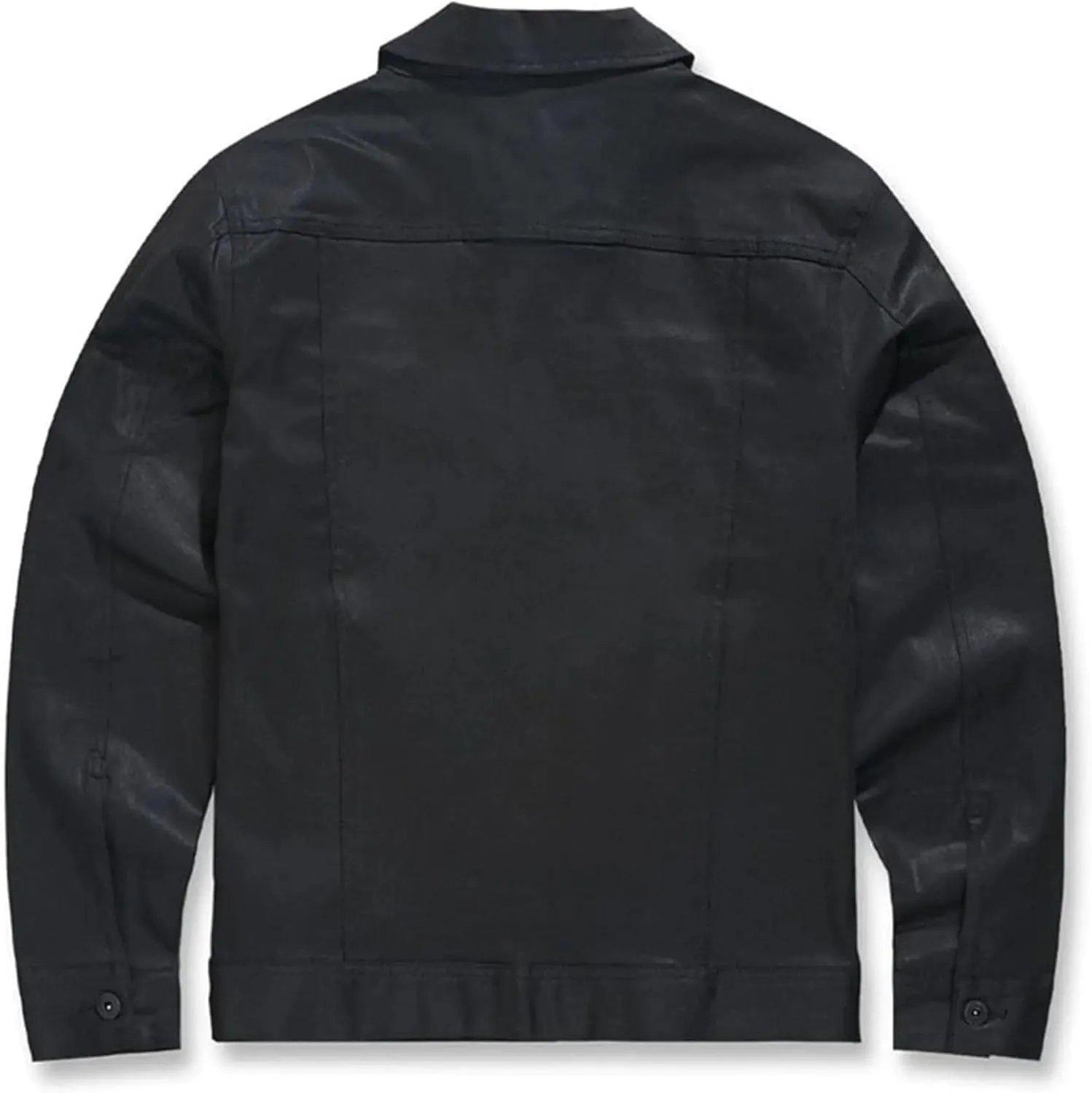 Men Smooth Criminal Denim Jacket (Jet Black)