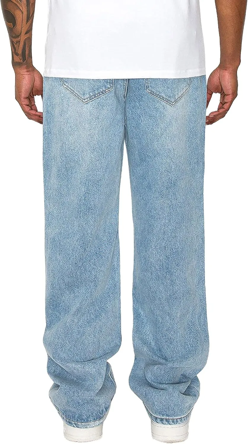 Men's Essential Baggy Wide Denim Jeans