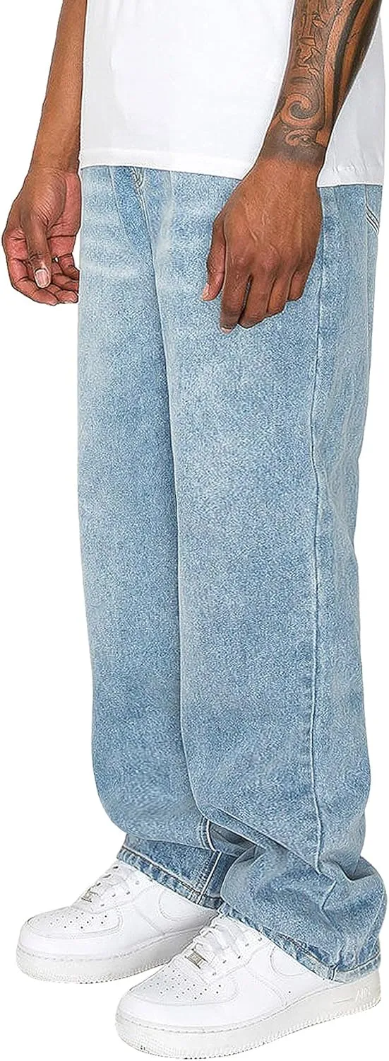 Men's Essential Baggy Wide Denim Jeans