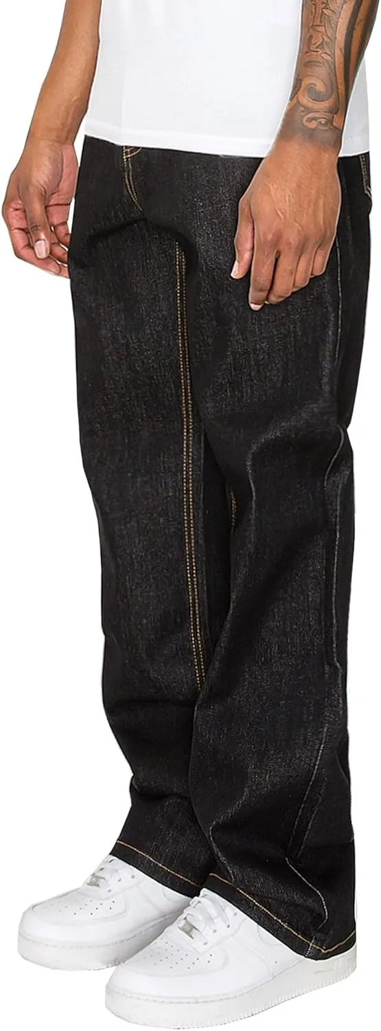 Men's Essential Baggy Wide Denim Jeans