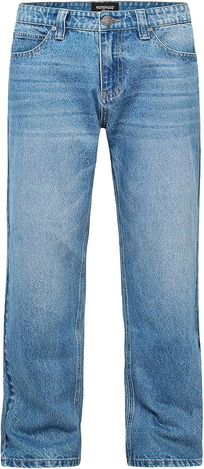 Men's Essential Baggy Wide Denim Jeans