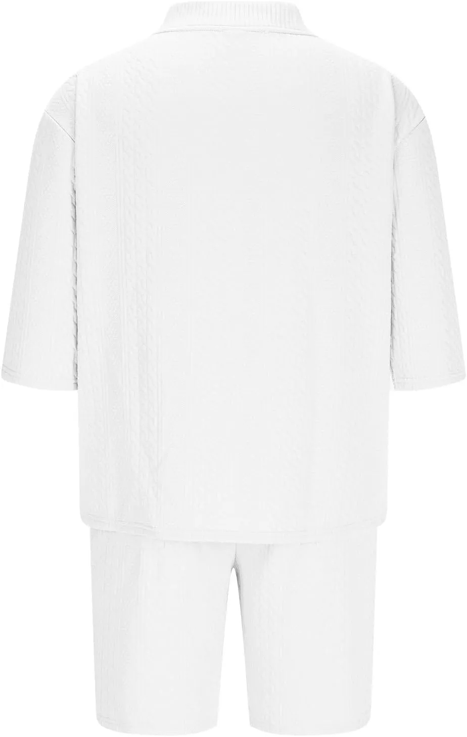 Men's Short Sets Outfits 2 Piece Tracksuit Fashion T-Shirts and Drawstring Shorts Casual Athletic Running Sportwear