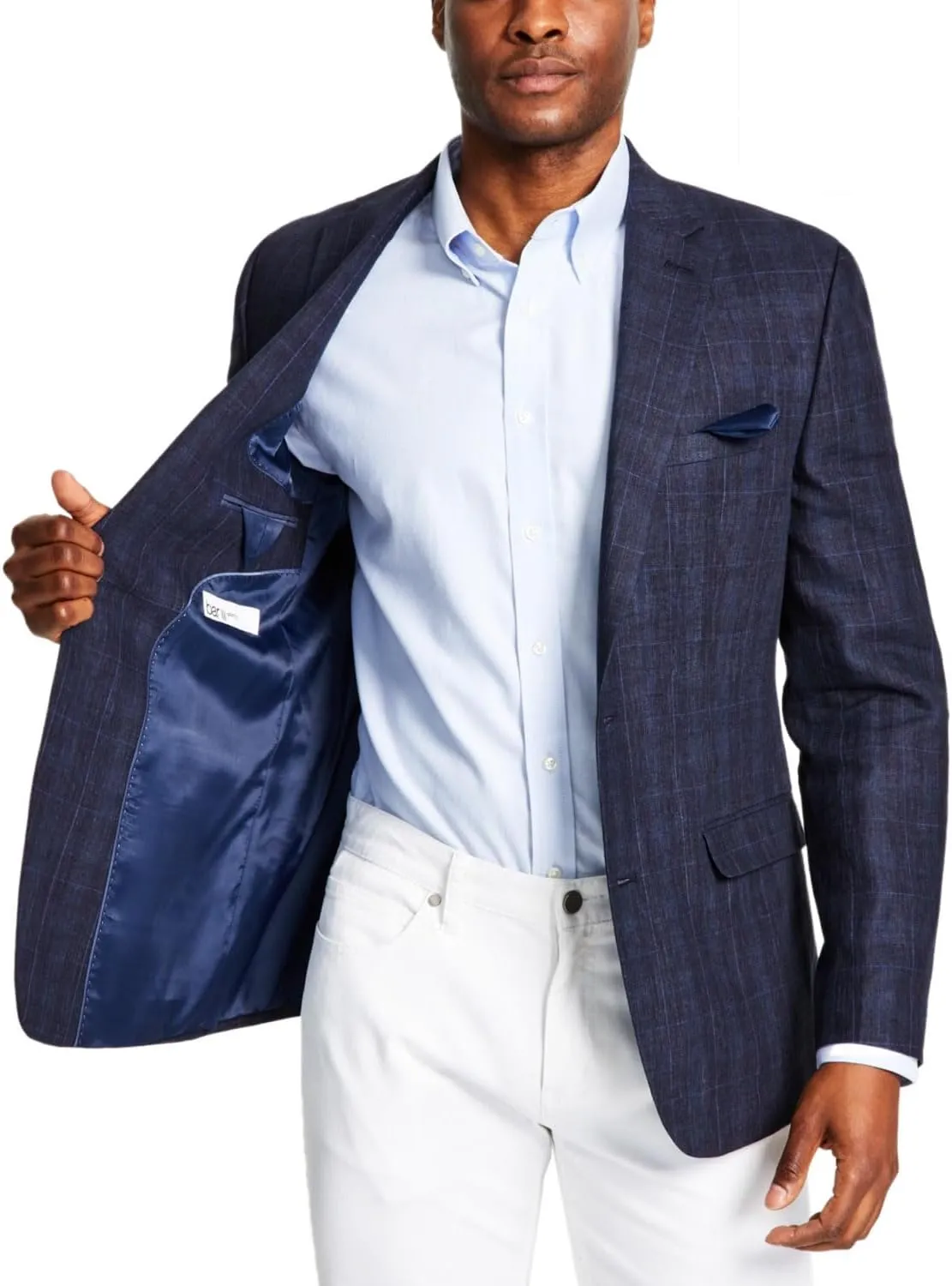 Men's Slim-Fit Windowpane Sport Coat