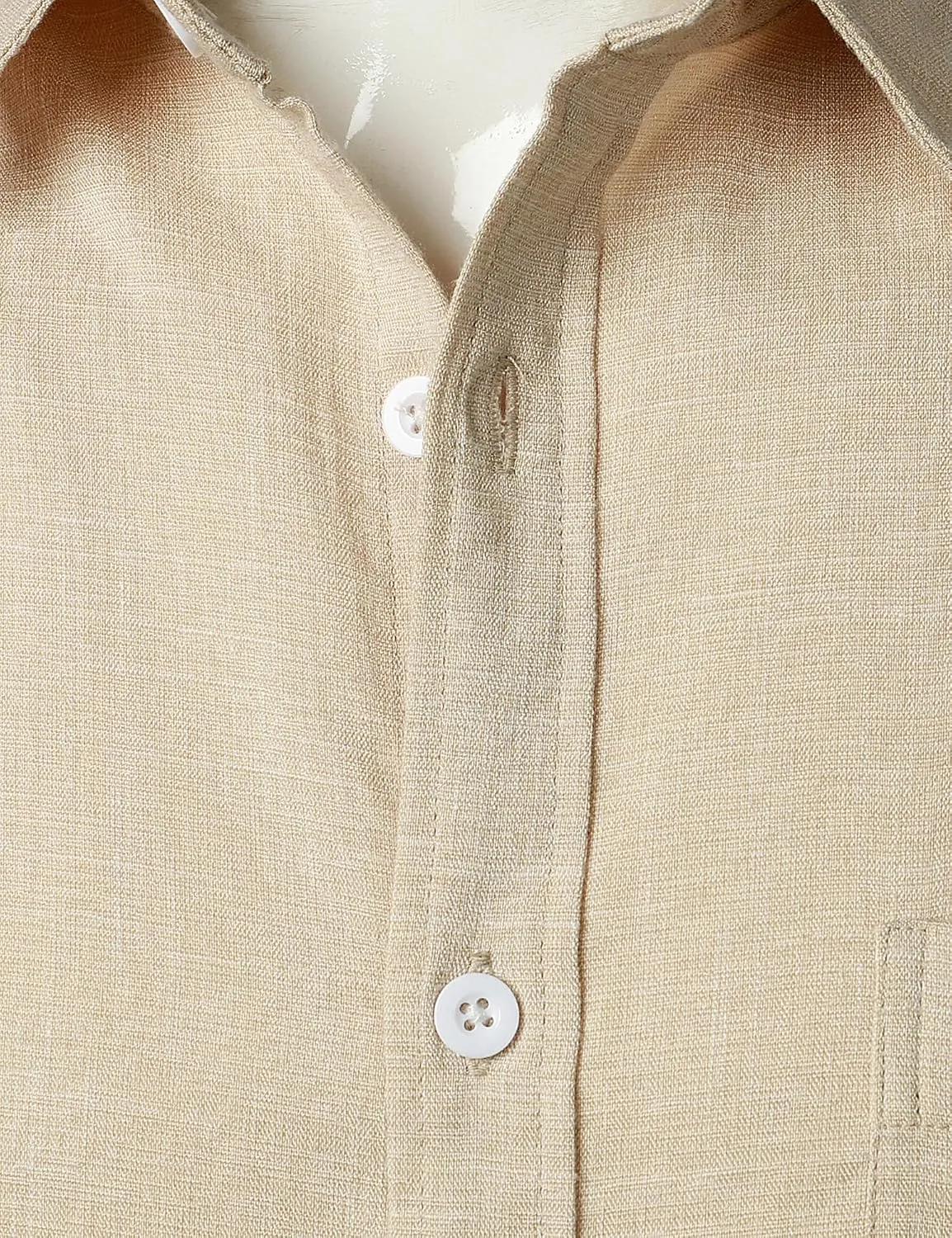 Mens Wrinkle Free Short Sleeve Button Down Shirt Linen-Like Texture Shirts Casual Vacation Beach Summer Top