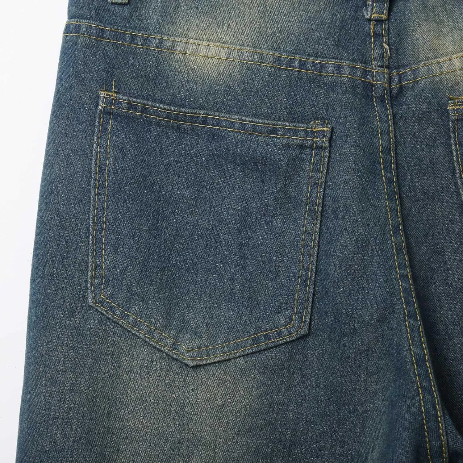 Men's Y2K Vintage Baggy Jean Shorts Summer Casual Hip Hop Long Loose Fit Denim Shorts Trendy Outfits