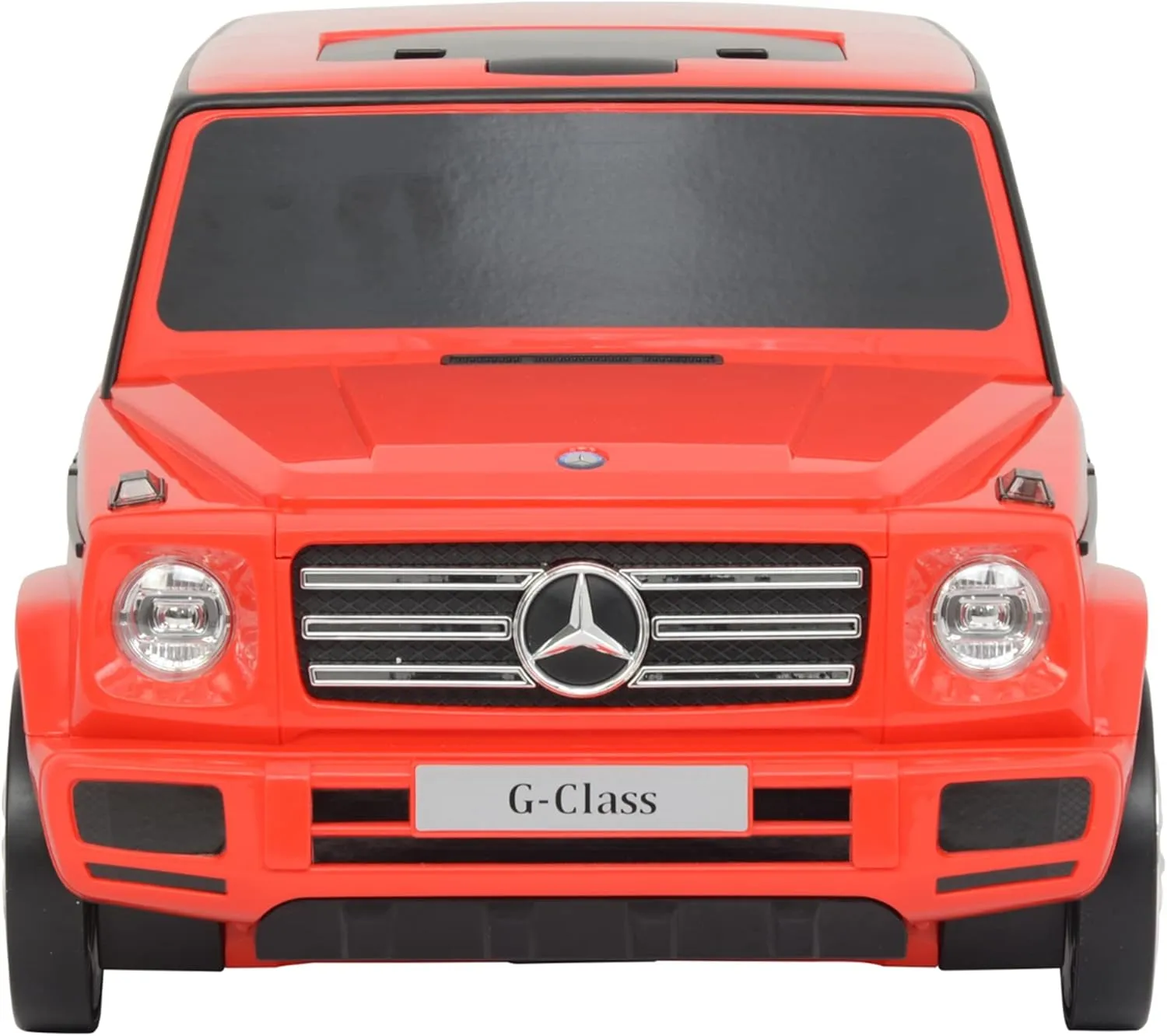 Mercedes G-Class Stylish Large All-in-One Suitcase Ride-On SUV Vehicle & Carry-On Stroller Luggage, for Kids Age 2 to 6, Red