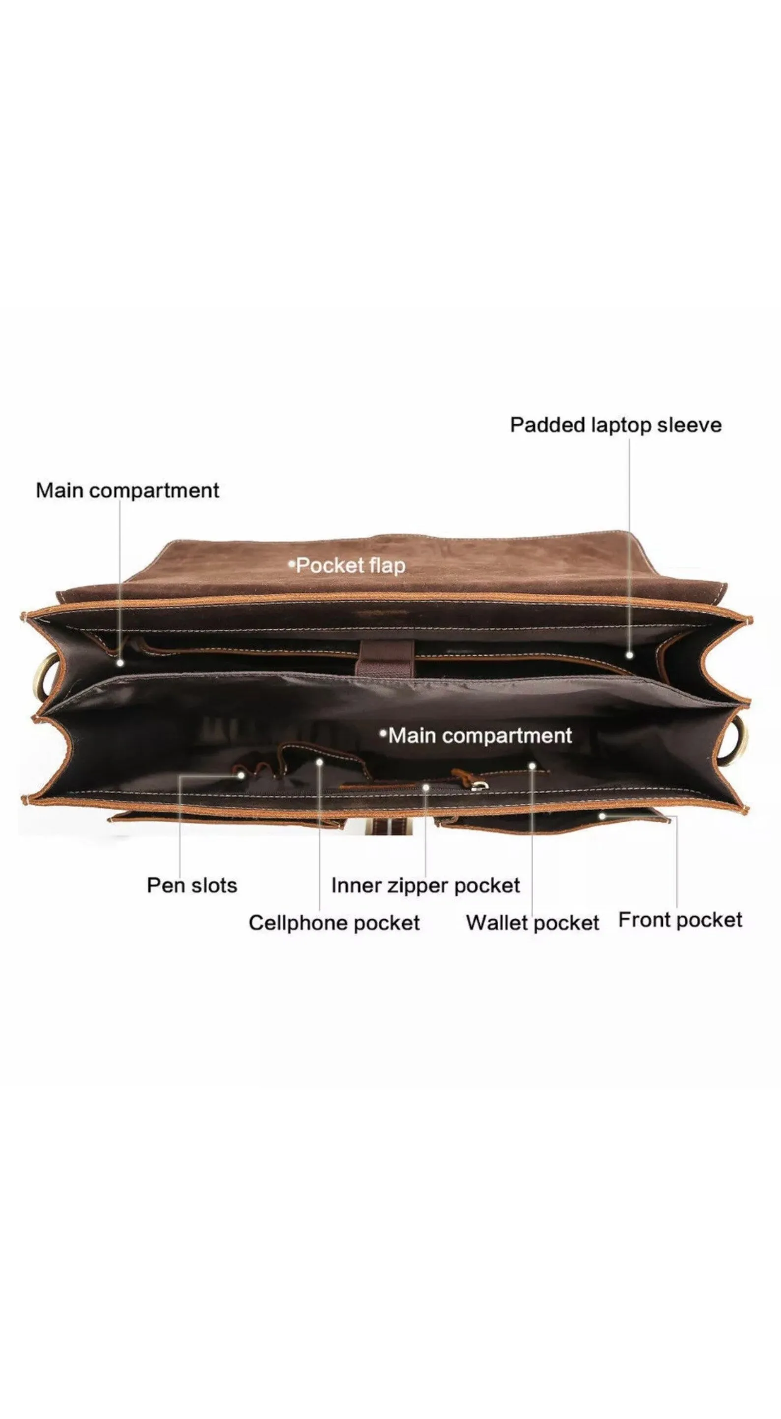 Messangers briefcase laptop and docs carry