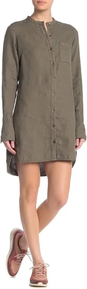 Michael Stars Linen Dress Camo Small
