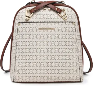 MKP COLLECTION Womens Convertible Backpack Purse Multi-Pocket Handbag Fashion Designer Ladies Shoulder Bag for Travel Work