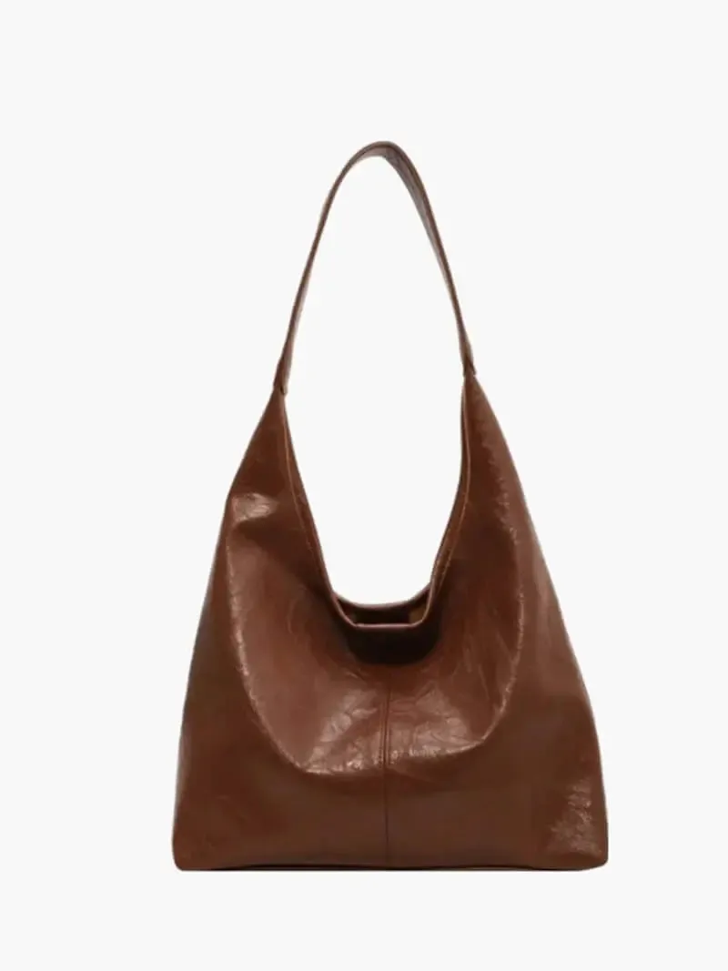 Modern Faux Leather Hobo Bag – Sleek and Versatile