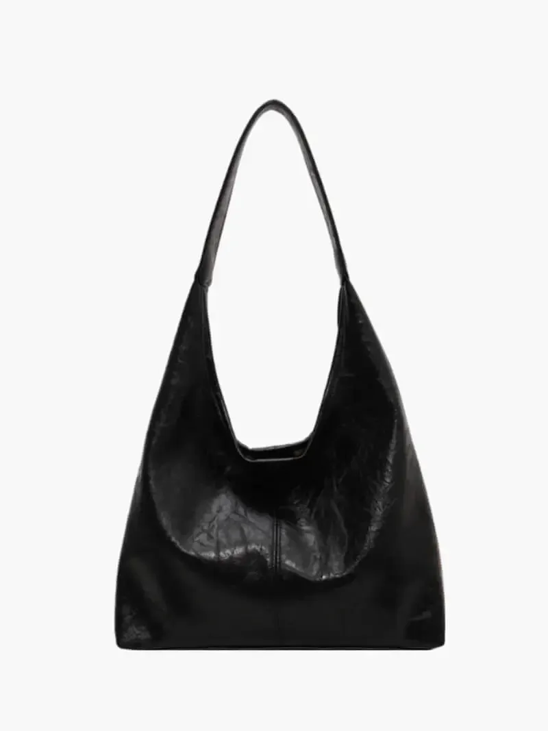 Modern Faux Leather Hobo Bag – Sleek and Versatile