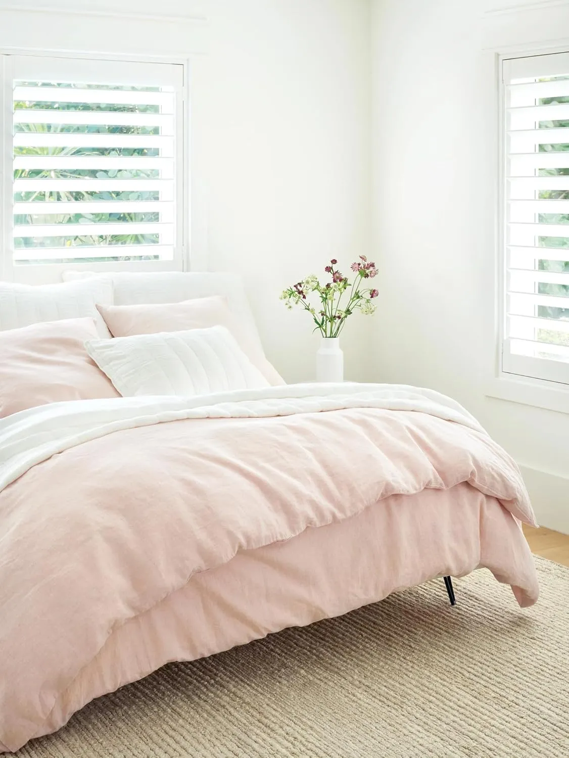 Monet White Quilted Sham, Standard Size, White Solid Pattern