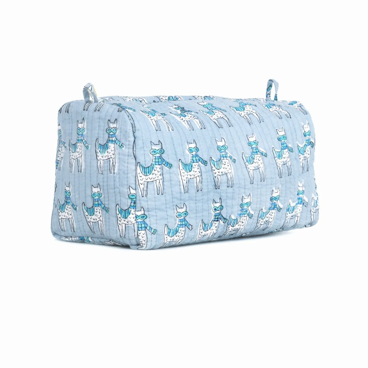 MOON WALK BY CAT QUILTED TOILETRY POUCH