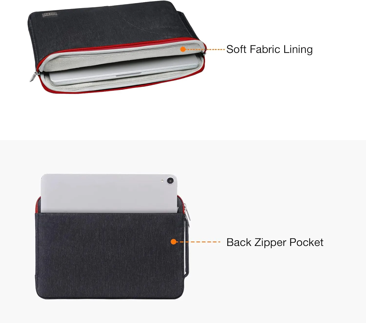 MOSISO Laptop Shoulder Bag Compatible with MacBook Air/Pro, 13-13.3 inch Notebook, Compatible with MacBook Pro 14 inch M3 M2 M1 2023-2021,Polyester Briefcase Sleeve with Front Arc Pocket, Red