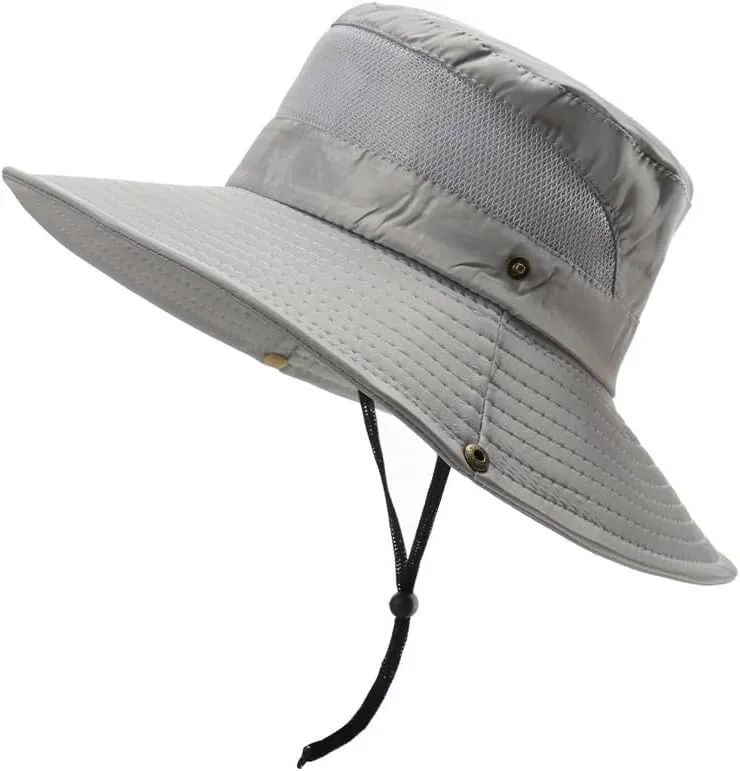 Mosquito Net Hat - Safari Sun Visor Hat with Removable Bug Net for Outdoor Men and Women