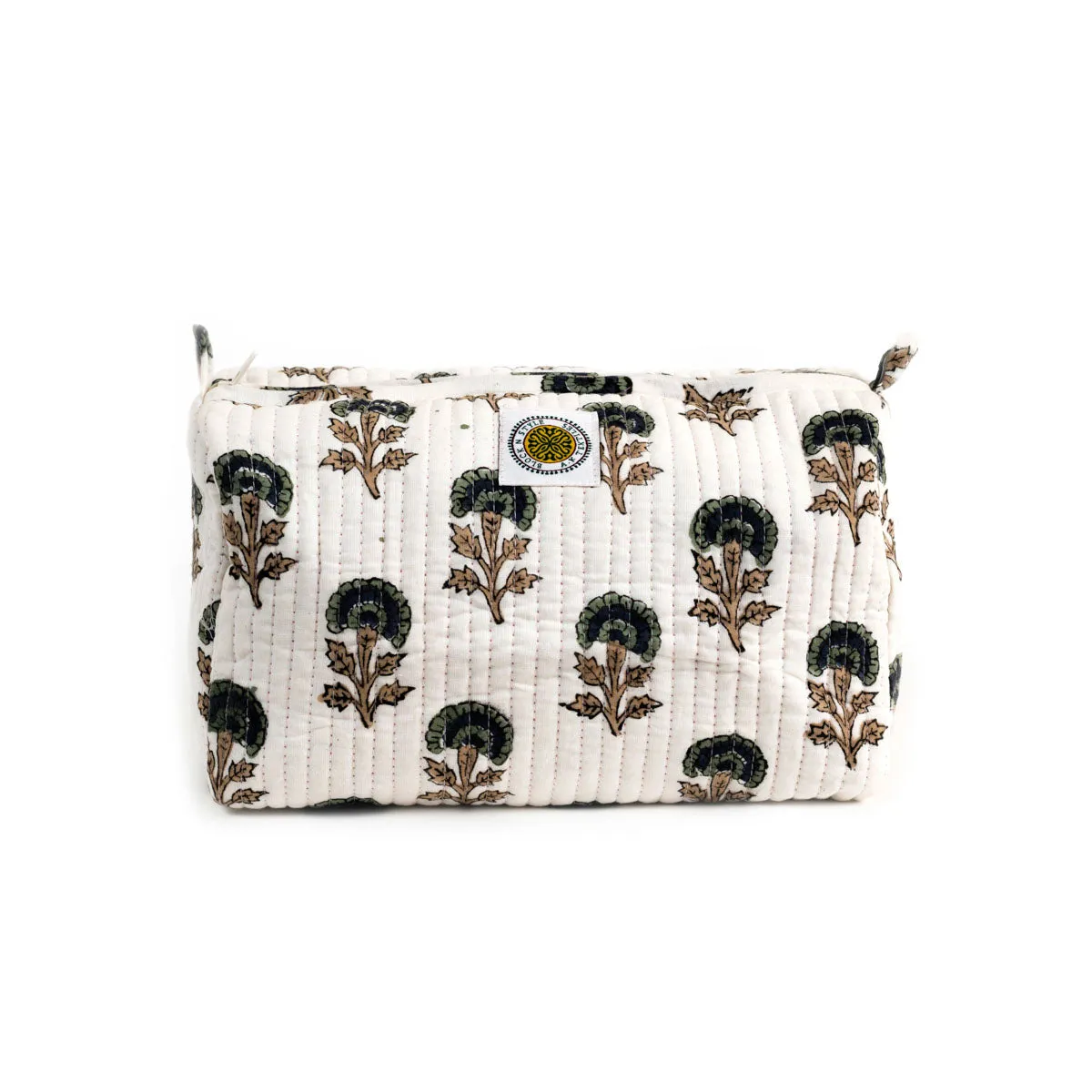 MUGHAL BUTTI QUILTED TOILTERY POUCH