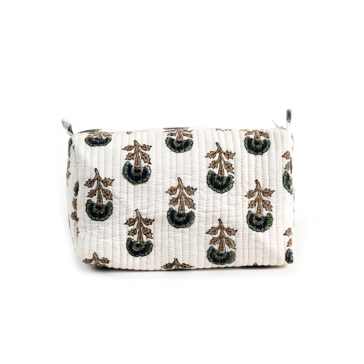 MUGHAL BUTTI QUILTED TOILTERY POUCH