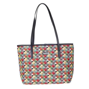 Multicolor Triangle Tote Bag