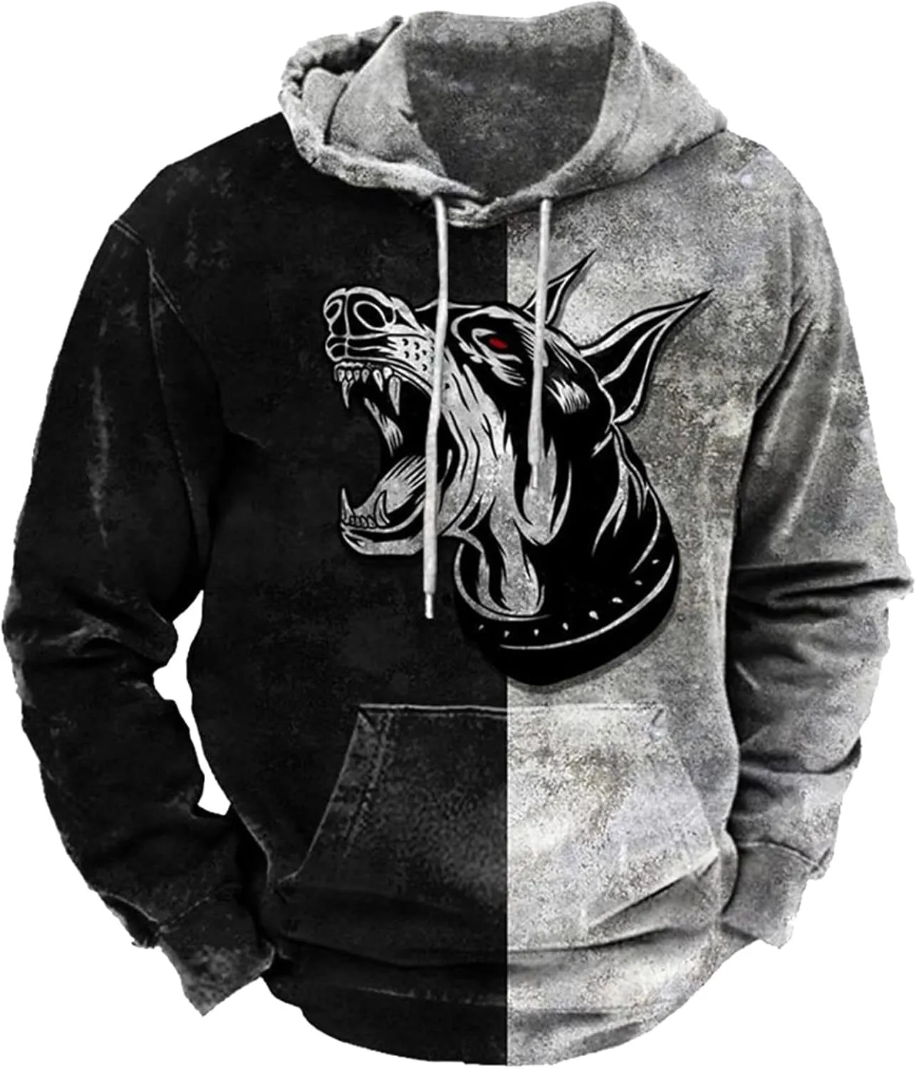 Muscularfit Mens Hoodie Casual Aztec Ethnic Drawstring Hooded Sweatshirts Long Sleeve Graphic Shirt Lightweight Pullover 2024