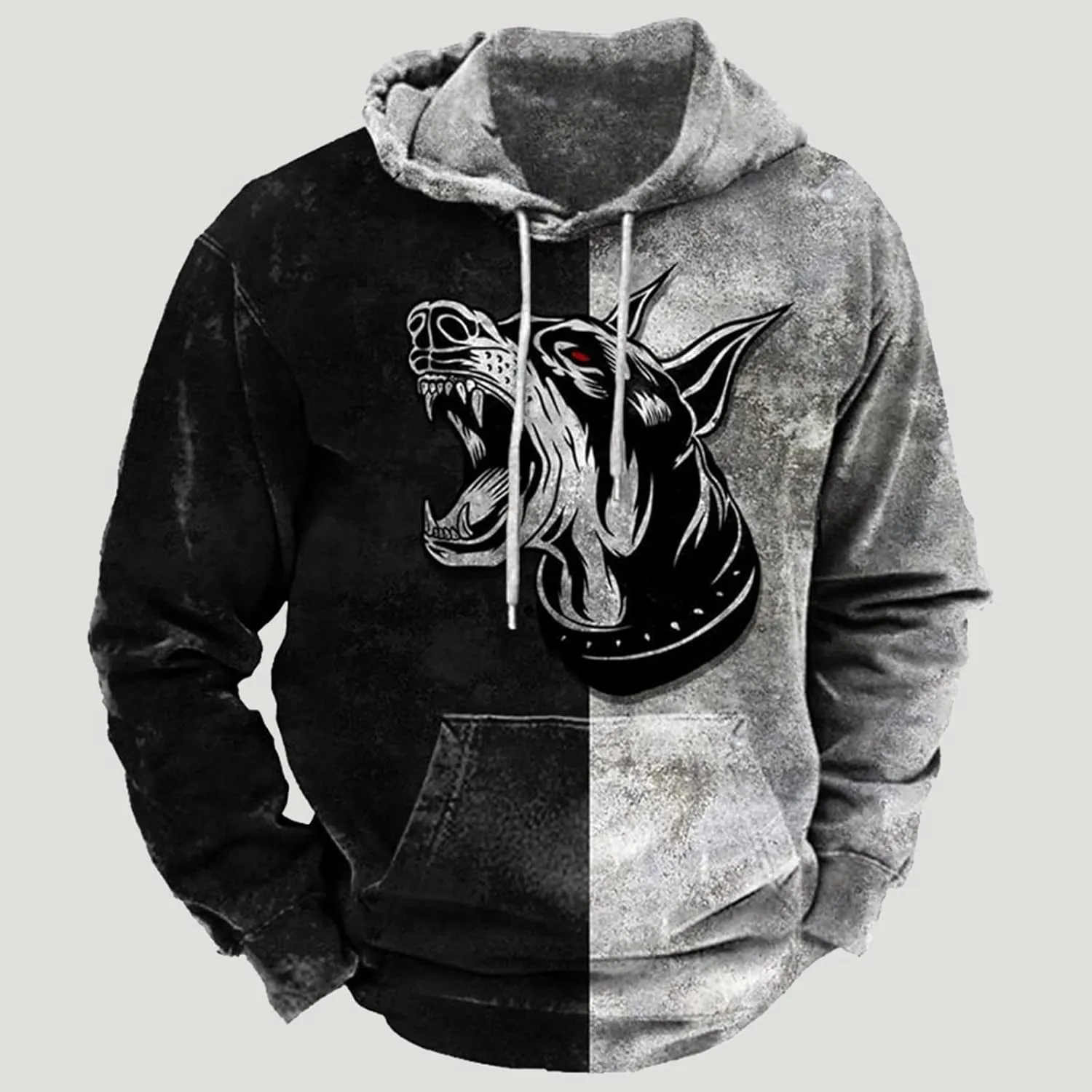 Muscularfit Mens Hoodie Casual Aztec Ethnic Drawstring Hooded Sweatshirts Long Sleeve Graphic Shirt Lightweight Pullover 2024