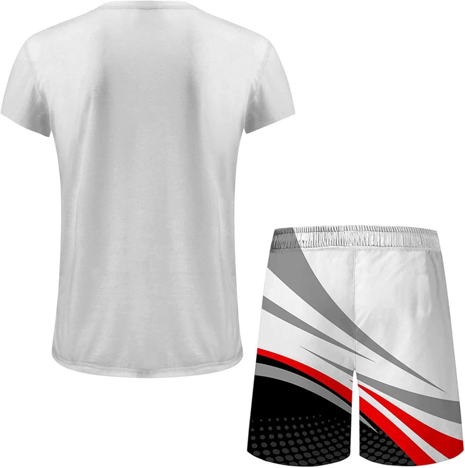 Muscularfit Mens Short Sets 2 Piece Outfits Causal Gradient Color Tracksuit Sweatshirt and Drawstring Shorts Set for Men 2023