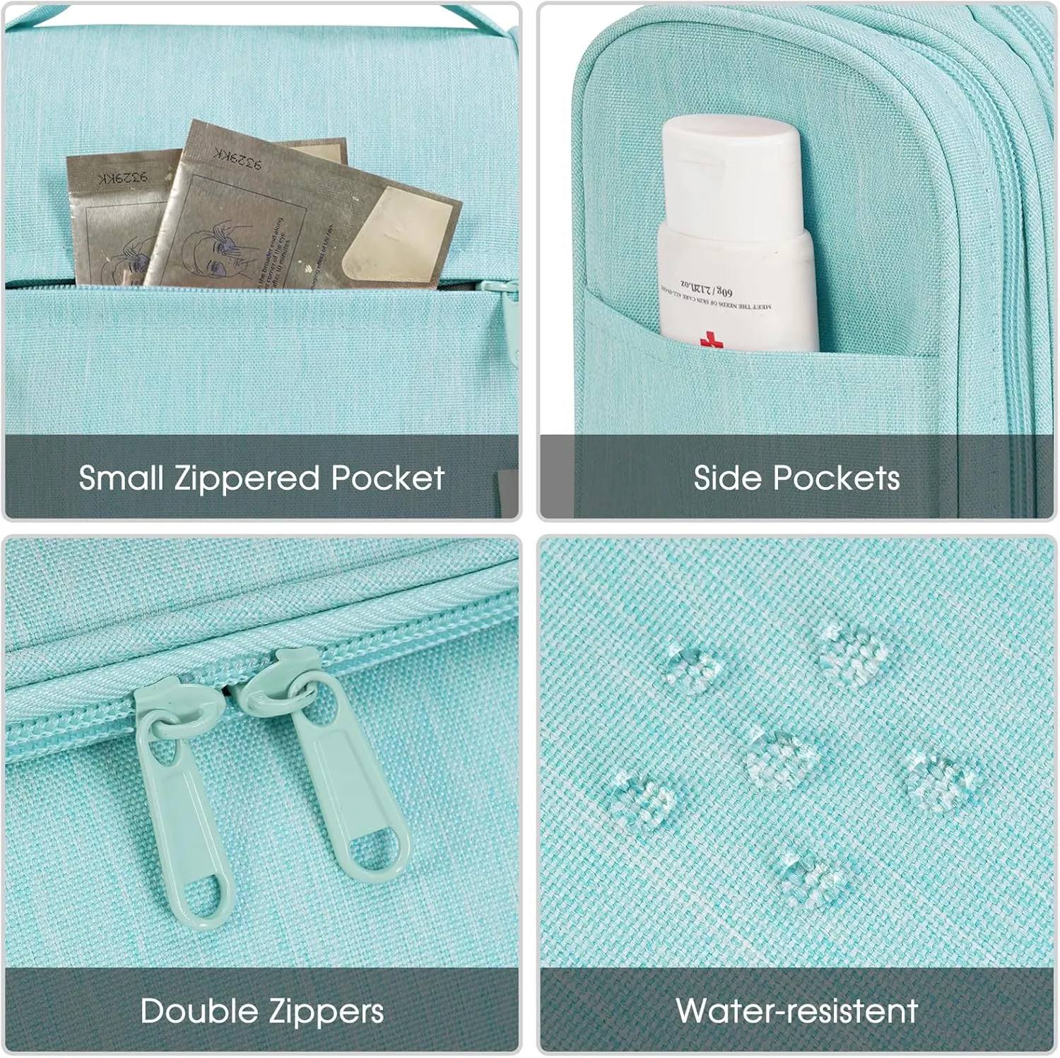 Narwey Hanging Toiletry Bag for Women Travel Makeup Bag Organizer Toiletries Bag for Cosmetics Essentials Accessories
