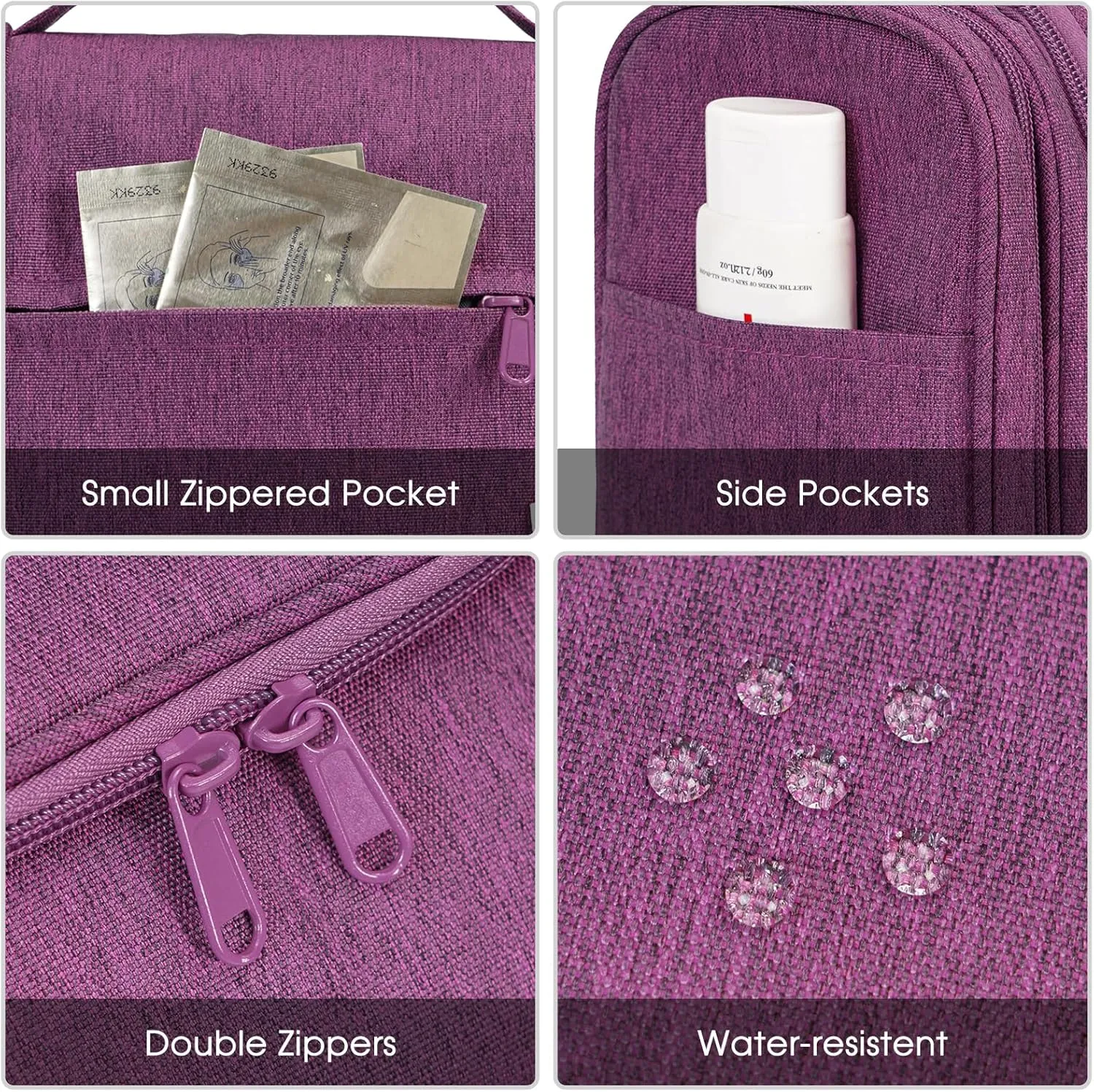 Narwey Hanging Toiletry Bag for Women Travel Makeup Bag Organizer Toiletries Bag for Cosmetics Essentials Accessories