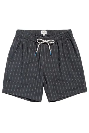 NOAH SHORT Charcoal Stripe