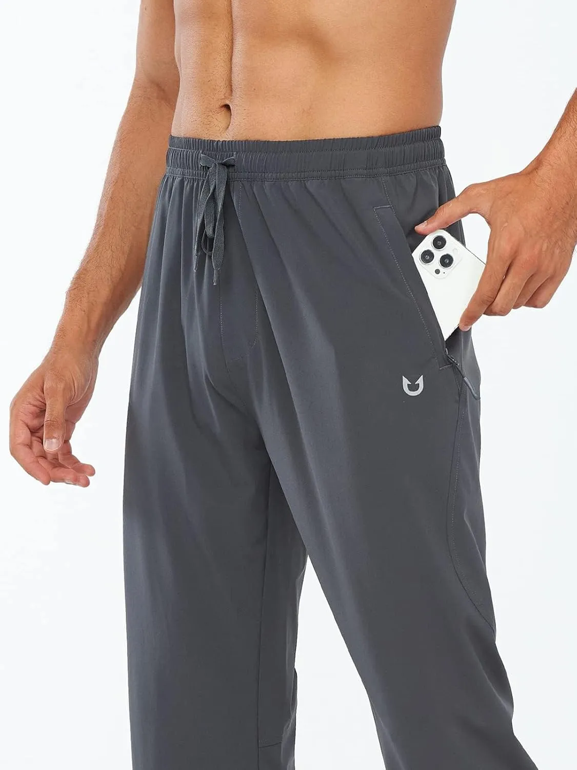 NORTHYARD Men's Fleece Lined Pants Athletic Workout Running Joggers Winter Warm Wind Sweatpants for Active Gym Track Jogging