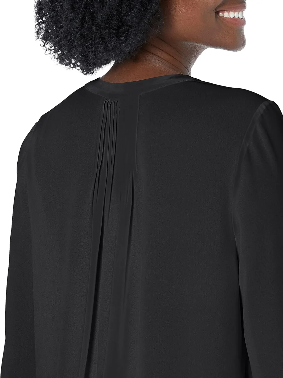 NYDJ Women's Pintuck Blouse 3/4 Sleeve
