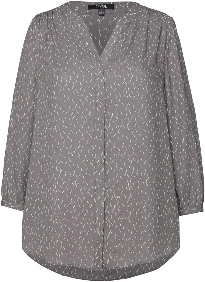 NYDJ Women's Pintuck Blouse 3/4 Sleeve