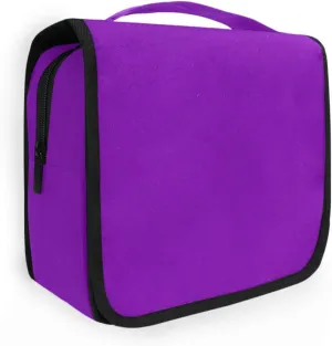 ODAWA Toiletry Bags Pansy Makeup Storage Bag with Hooks Travel Toiletry Makeup Bag for Women