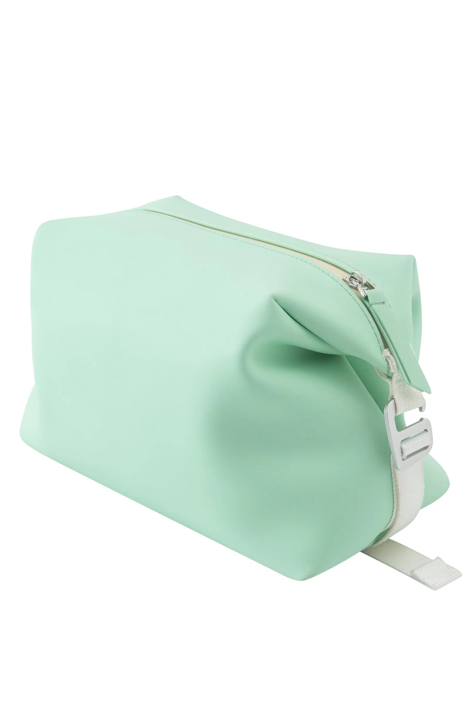 Onbagway 6.5" 3L Large Silicone Dopp Kit,Waterproof Leakproof Toiletry Bag,Foldable Travel Makeup Case for Mens Womens,Green