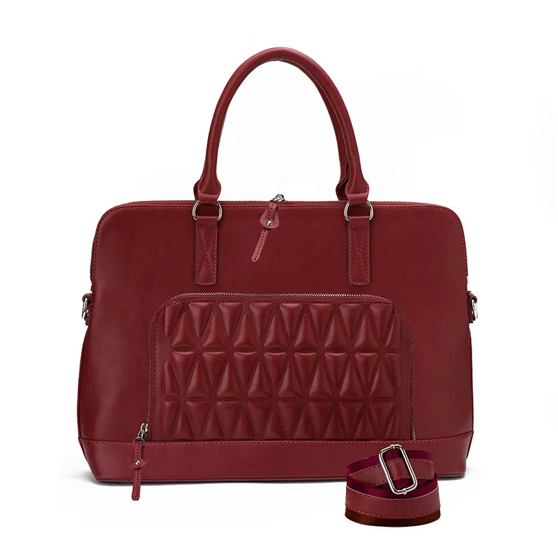 ONYX LAPTOP BAG - BURGUNDY