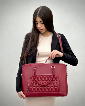 ONYX LAPTOP BAG - BURGUNDY
