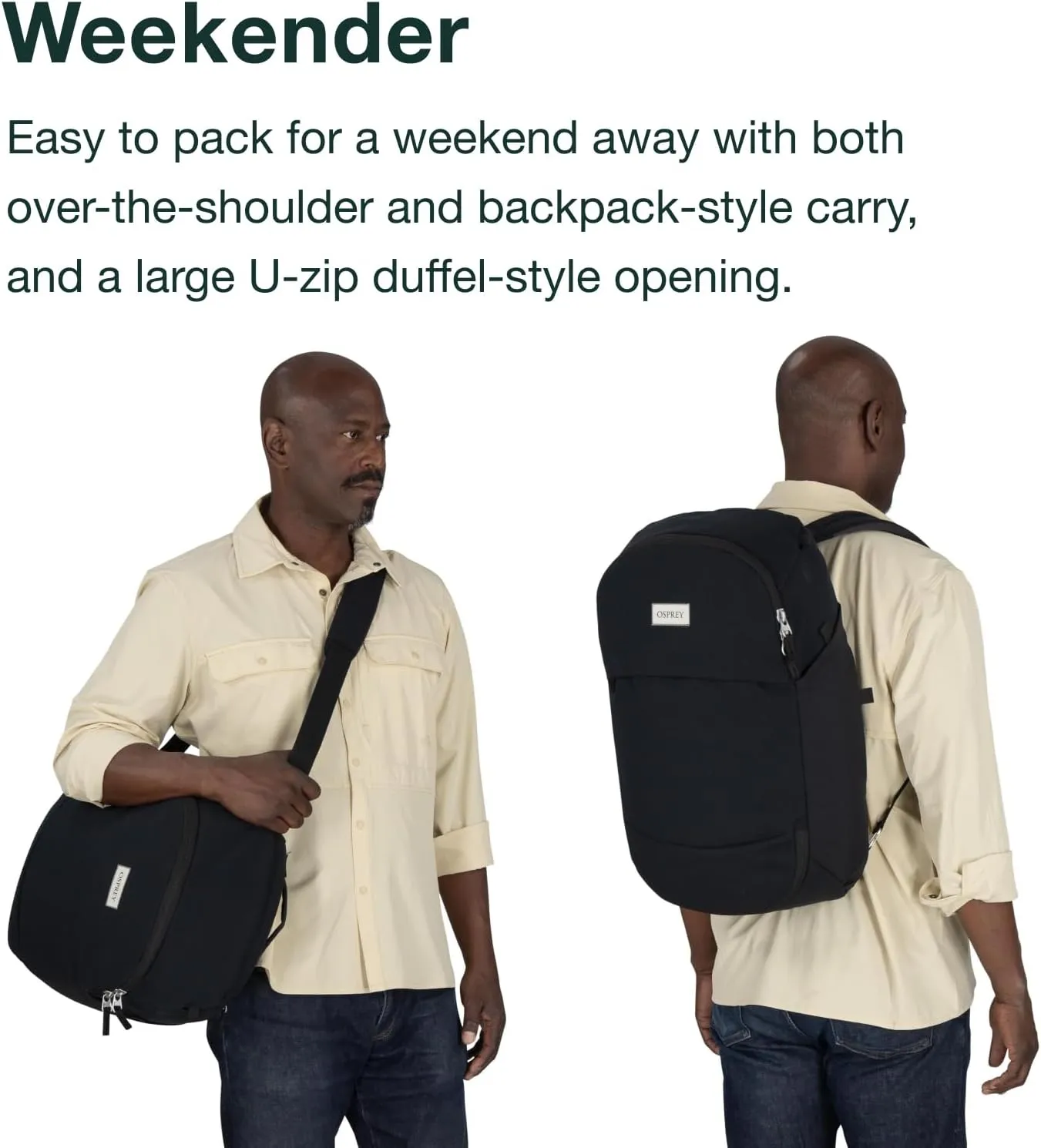Osprey Arcane Commuter Duffel Backpack, Latte Brown