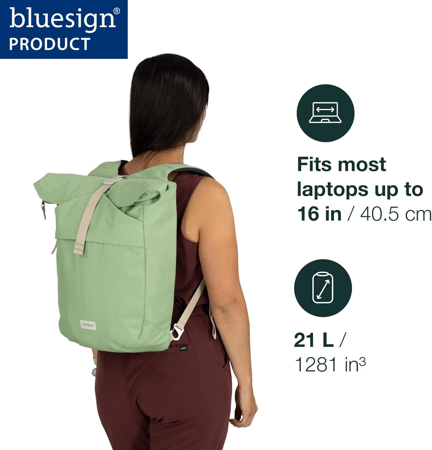 Osprey Arcane Zip Top Tote Backpack, Botanica