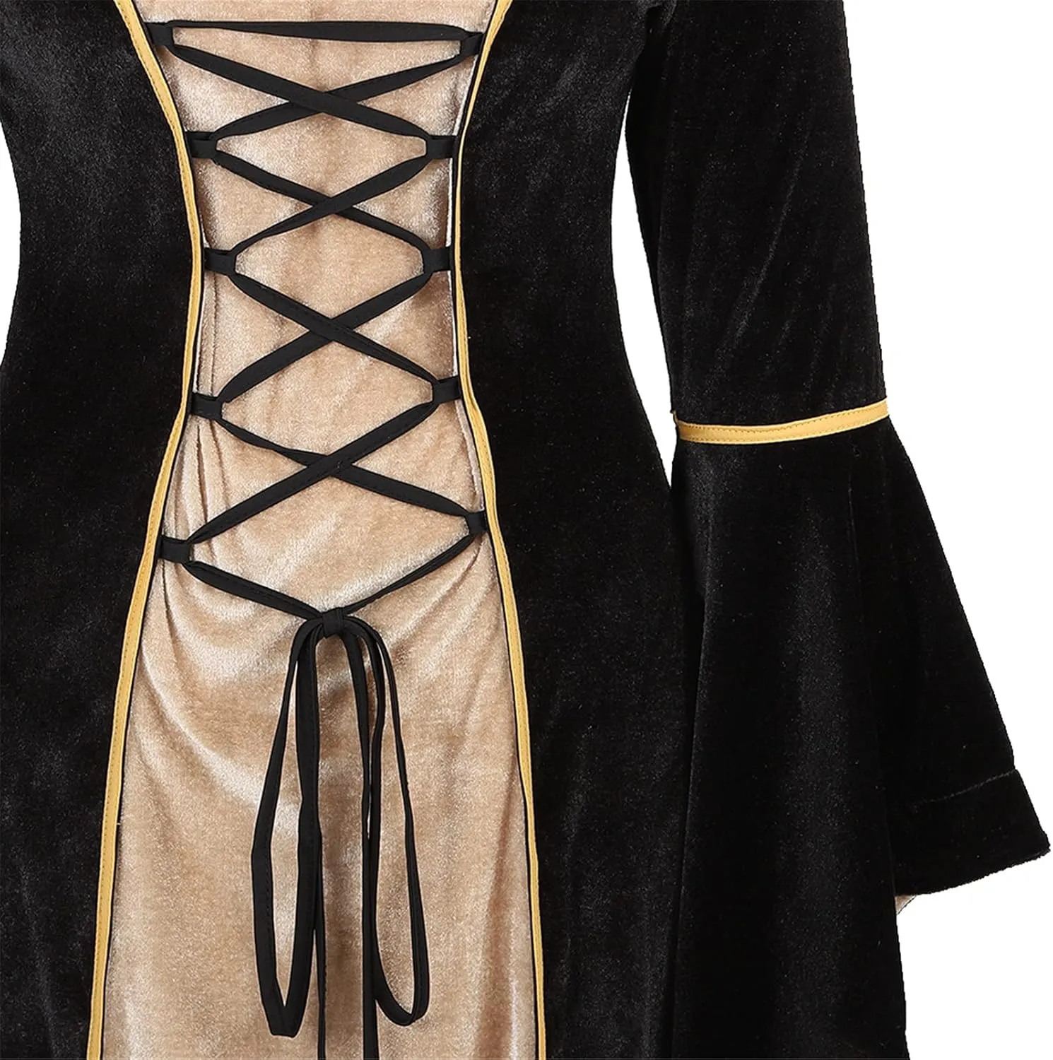 Parlsdy Renaissance Costume Women Velvet Irish Dress Medieval Witch Costumes Victorian Faire Costumes