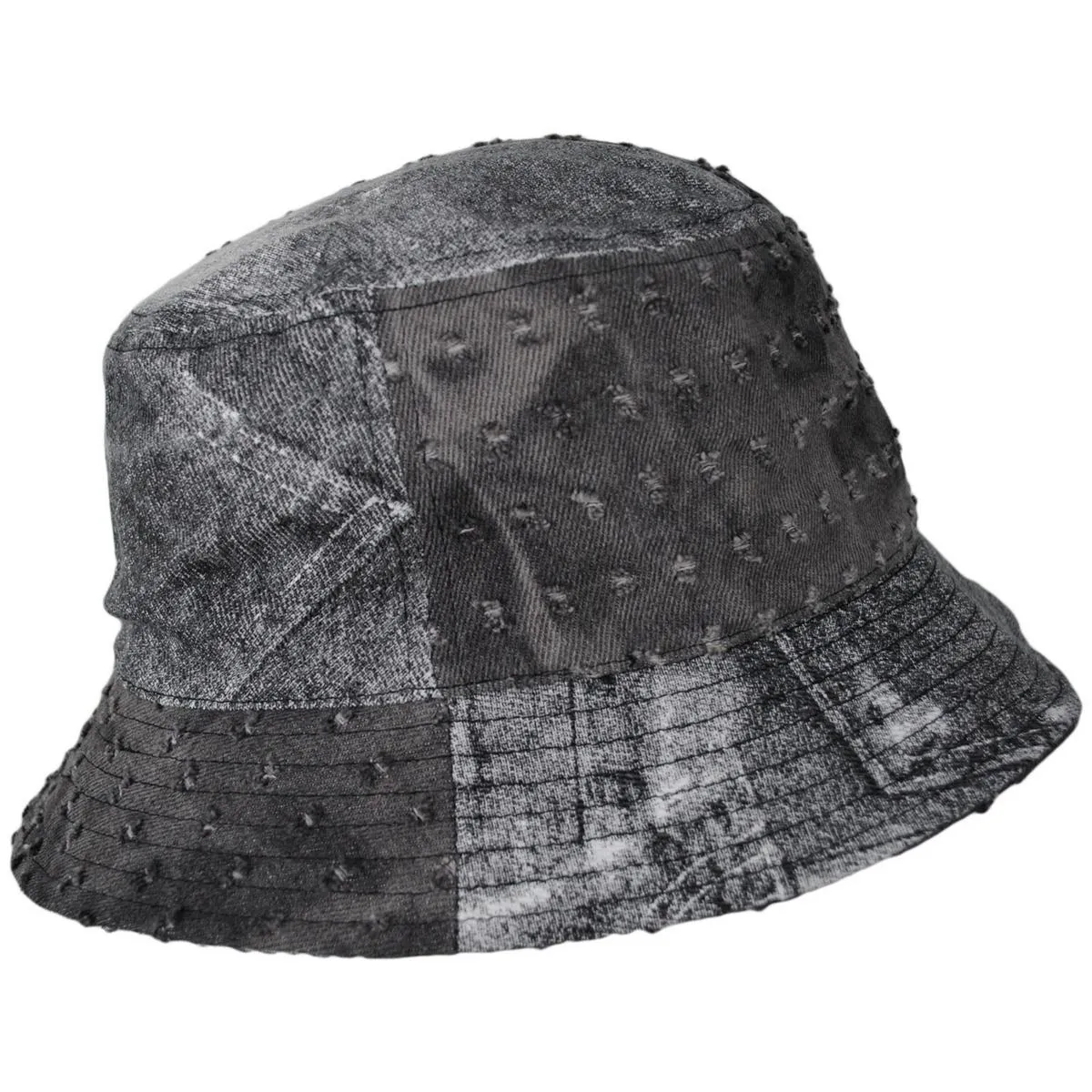 Patchwork Mashup Denim Cotton Bucket Hat