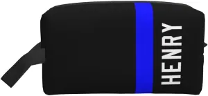 Personalized Thin Blue Line Toiletry Bag Police Officer Portable Travel Toiletry Organizer Dopp Kit Police Academy Graduation Gifts for Men Father's Day Gifts for Police