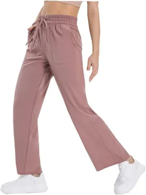 Petite Pants Women Hiking Quick Dry Cooling Travel Safari Lightweight Camping Cargo Pants for Running